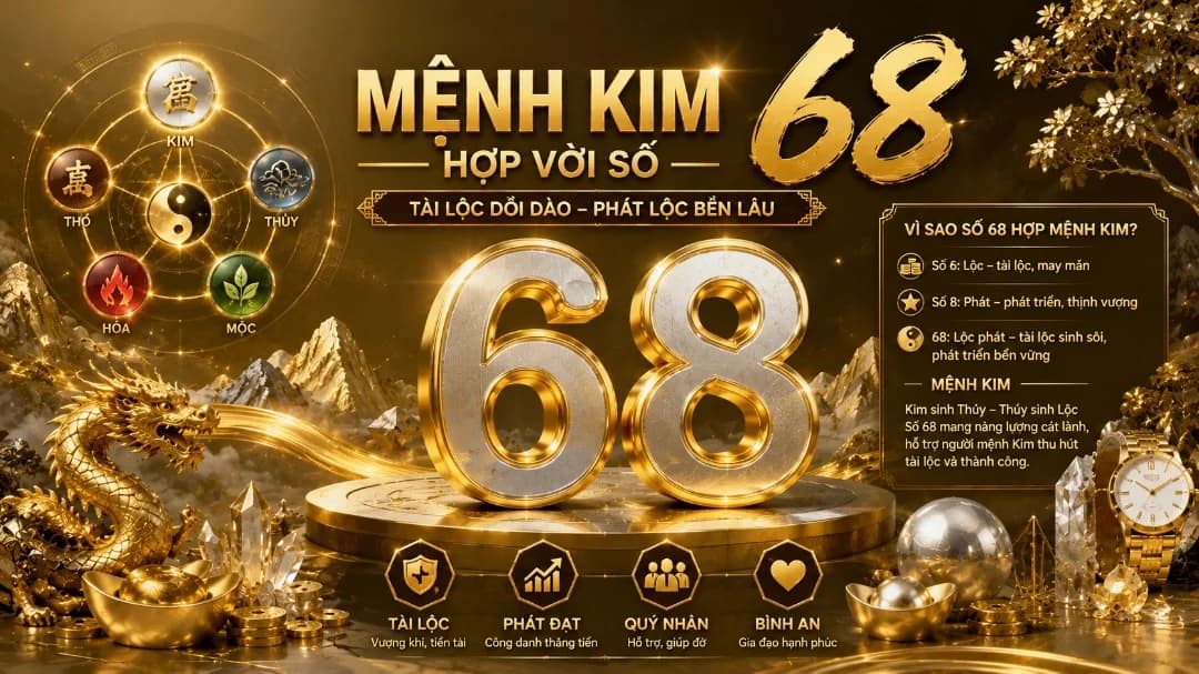 Người mệnh Kim có hợp biển số 68 không?