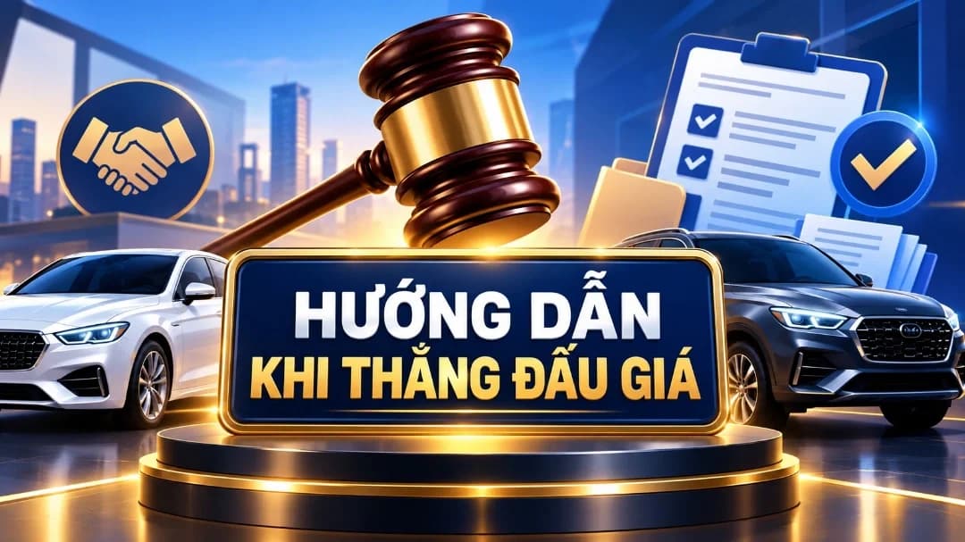 Sau khi trúng đấu giá biển số xe cần làm gì? Hướng dẫn A-Z