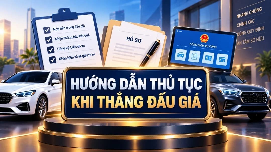 Trúng đấu giá biển số xe bao lâu phải nộp tiền? Quy định 2026